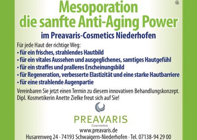Preavaris Cosmetics – 10% Rabatt auf Erstbehandlung
