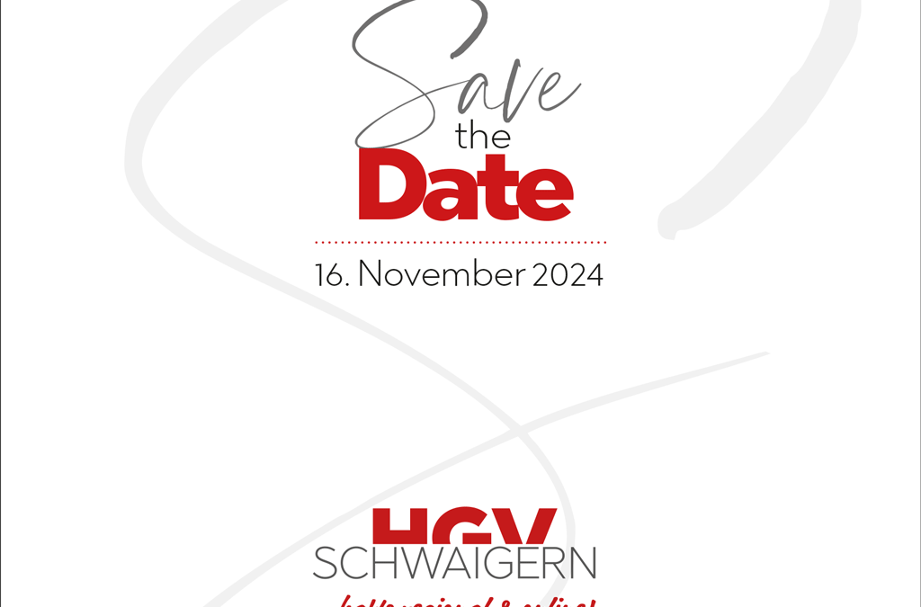 Save the date… 16. November 2024